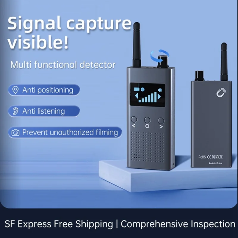 T19 Detector Multifuncional Sem Fios de Câmaras WiFi com Mini Ecrã, Detector Doméstico com Detecção de Espectro IR e GPS