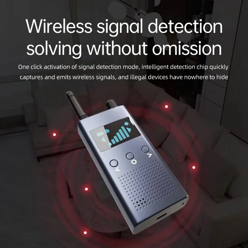 T19 Detector Multifuncional Sem Fios de Câmaras WiFi com Mini Ecrã, Detector Doméstico com Detecção de Espectro IR e GPS