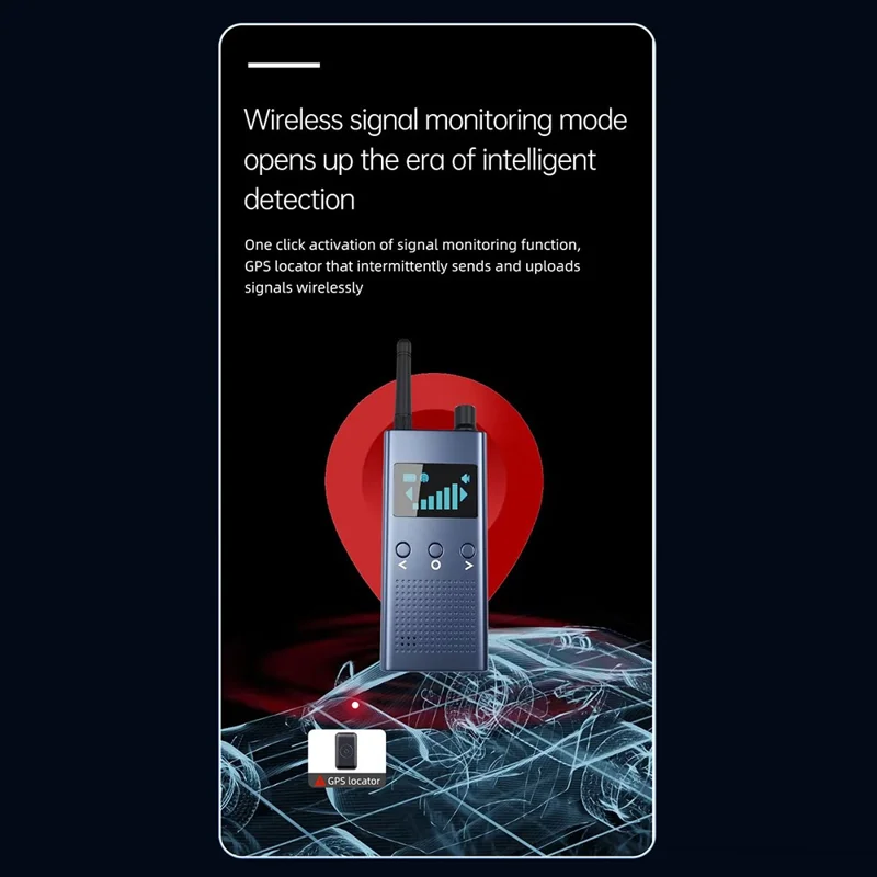 T19 Detector Multifuncional Sem Fios de Câmaras WiFi com Mini Ecrã, Detector Doméstico com Detecção de Espectro IR e GPS