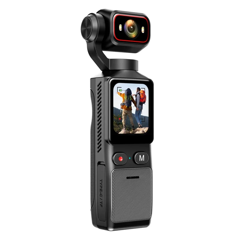 L19 Action Camera 4K Anti-Shake VLOG Pocket Camera con Schermo Touch da 1,69 pollici e Connessione Wi-Fi per Ciclismo
