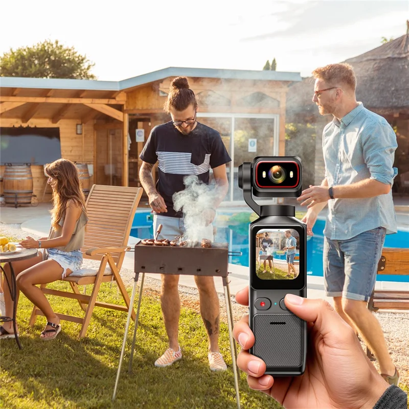 L19 Action Camera 4K Anti-Shake VLOG Pocket Camera con Schermo Touch da 1,69 pollici e Connessione Wi-Fi per Ciclismo