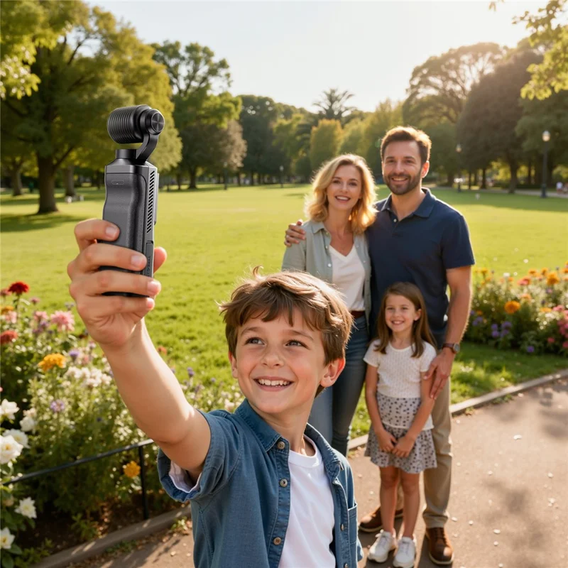 L19 Action Camera 4K Anti-Shake VLOG Pocket Camera con Schermo Touch da 1,69 pollici e Connessione Wi-Fi per Ciclismo