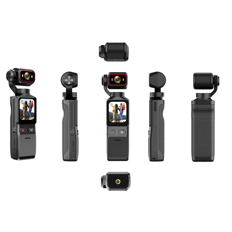 L19 Action Camera 4K Anti-Shake VLOG Pocket Camera con Schermo Touch da 1,69 pollici e Connessione Wi-Fi per Ciclismo