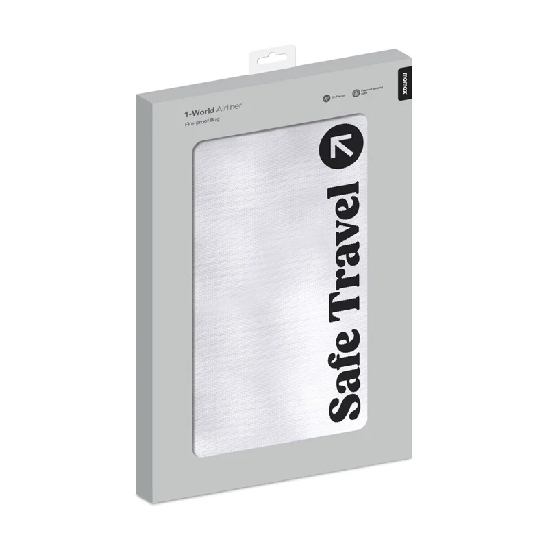 MOMAX SR56 1-World Airliner Fireproof Storage Bag 255 x 365 x 85mm Protective Case Water Resistant for Laptop  /  Documents