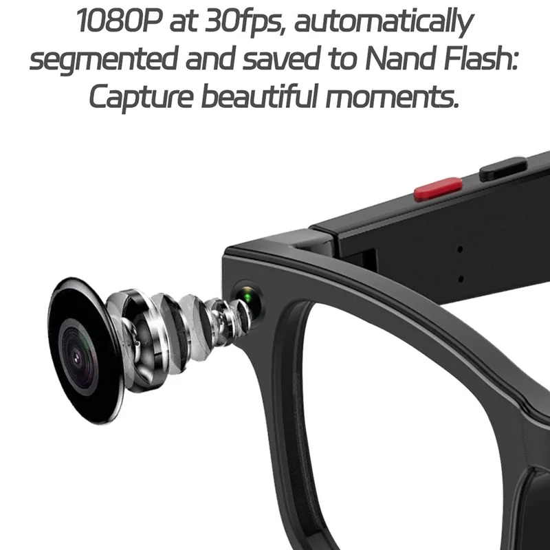 AIMB-G1 Smart AI Glasses Camera Translation Glasses First-Person View with Photo / Video Recording, Interchangeable Lenses