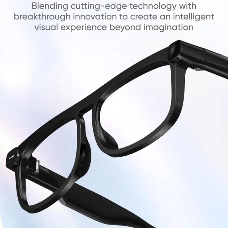 G01 AI Smart Camera Glasses 4K Video Recording  /  Photo Capture  /  Translation  /  Voice Recording  /  Image Recognition - Matte Black