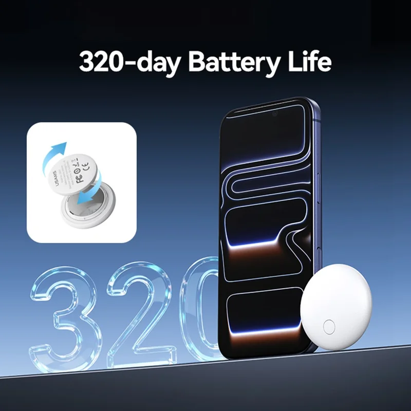 USAMS ZB357 Mini Anti-Lost Device Tracker Bluetooth-Compatible Locator Precise Positioning