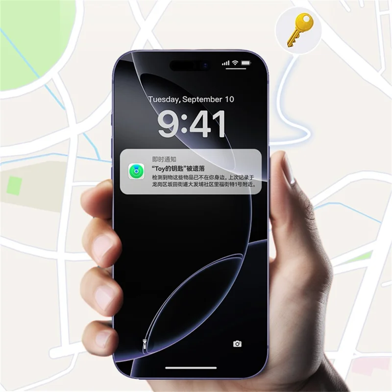 USAMS ZB357 Mini Anti-Lost Device Tracker Bluetooth-Compatible Locator Precise Positioning