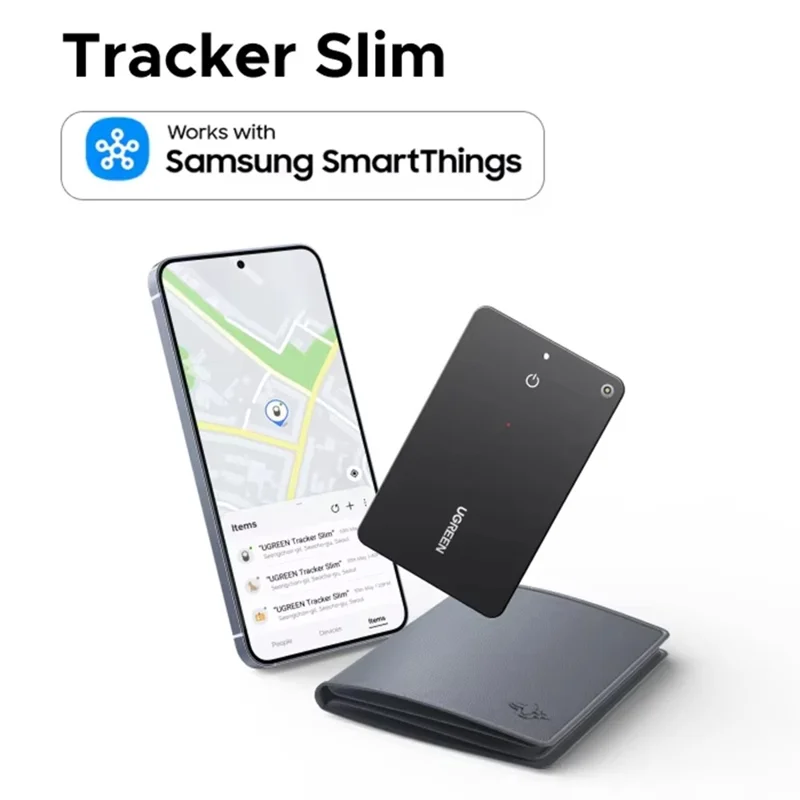 UGREEN CM830 45298 FineTrack Slim Smart Finder Wireless Tracker Card Luggage Tag Item Locator for iOS Devices