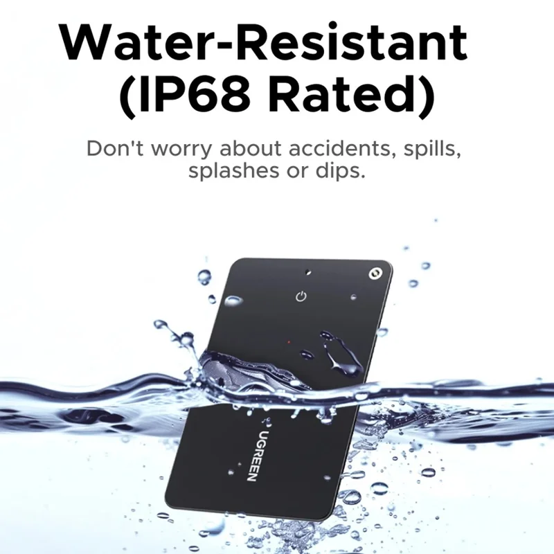 UGREEN CM830 45298 FineTrack Slim Smart Finder Wireless Tracker Card Luggage Tag Item Locator for iOS Devices