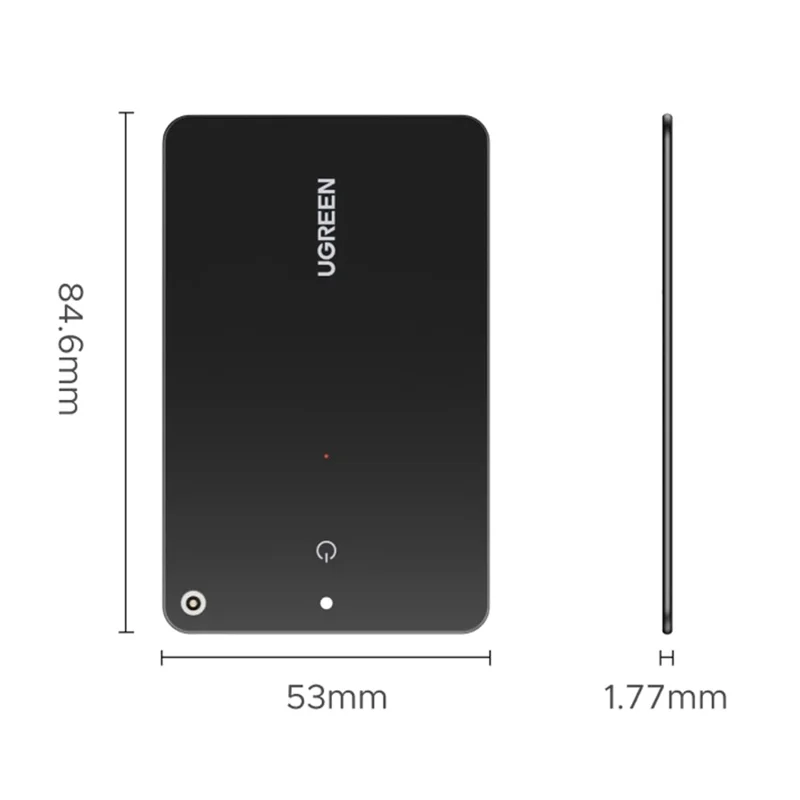 UGREEN CM830 45298 FineTrack Slim Smart Finder Wireless Tracker Card Luggage Tag Item Locator for iOS Devices
