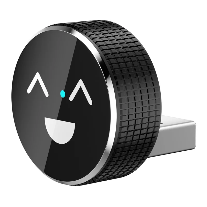 Adattatore Auto Wireless M49 2 in 1 Ai Box con Motivo Sorriso per Car Play / Convertitore da Cablato a Wireless per Android Auto