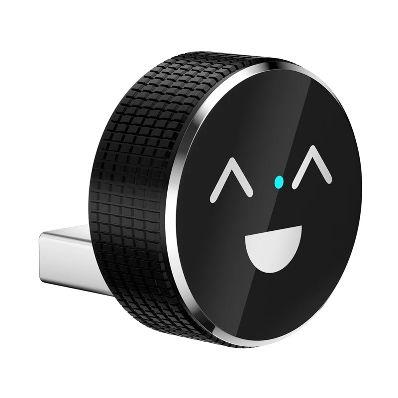 Adattatore Auto Wireless M49 2 in 1 Ai Box con Motivo Sorriso per Car Play / Convertitore da Cablato a Wireless per Android Auto