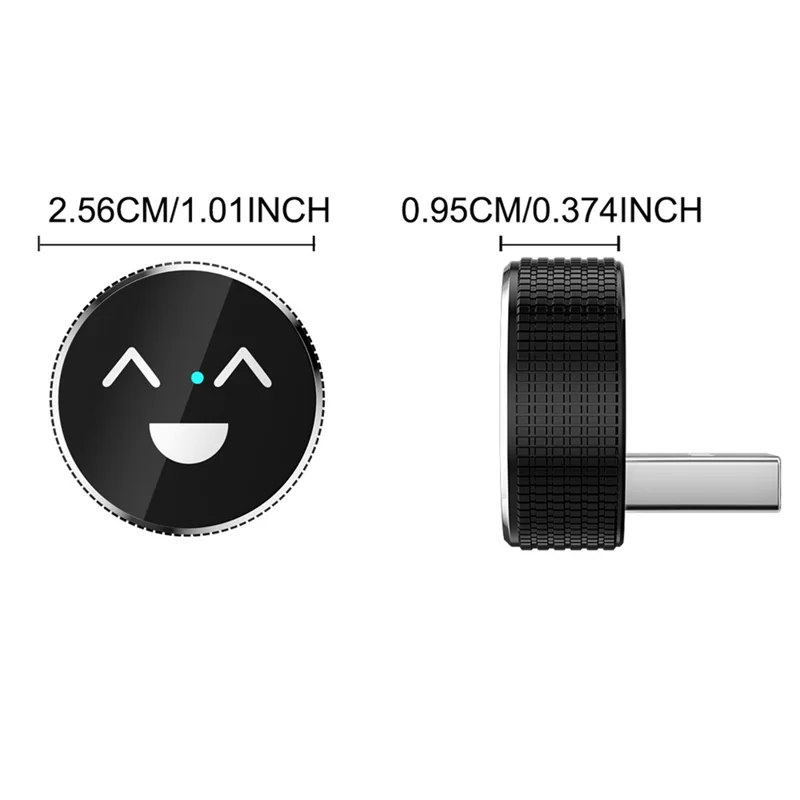 Adattatore Auto Wireless M49 2 in 1 Ai Box con Motivo Sorriso per Car Play / Convertitore da Cablato a Wireless per Android Auto