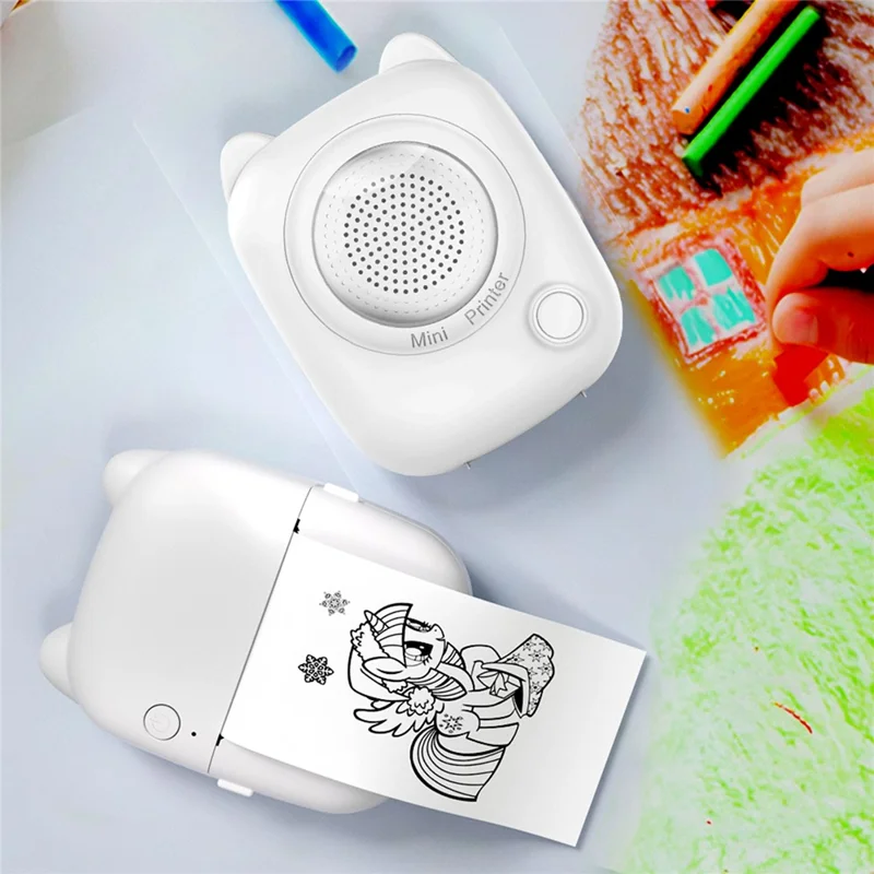 M8 Mini Thermoprinter mit KI-Sprachsteuerung, tragbarer kabelloser Bluetooth-Printer, Standardausgabe