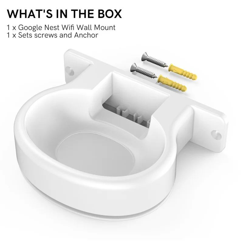 AHASTYLE DD03 Supporto per Google Nest WiFi Pro, Supporto Salvaspazio da Parete - Bianco