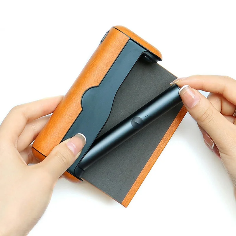 For IQOS ILUMA Prime  /  ILUMA I Prime Protective Case PU Leather PC Anti-Drop Cover - Black