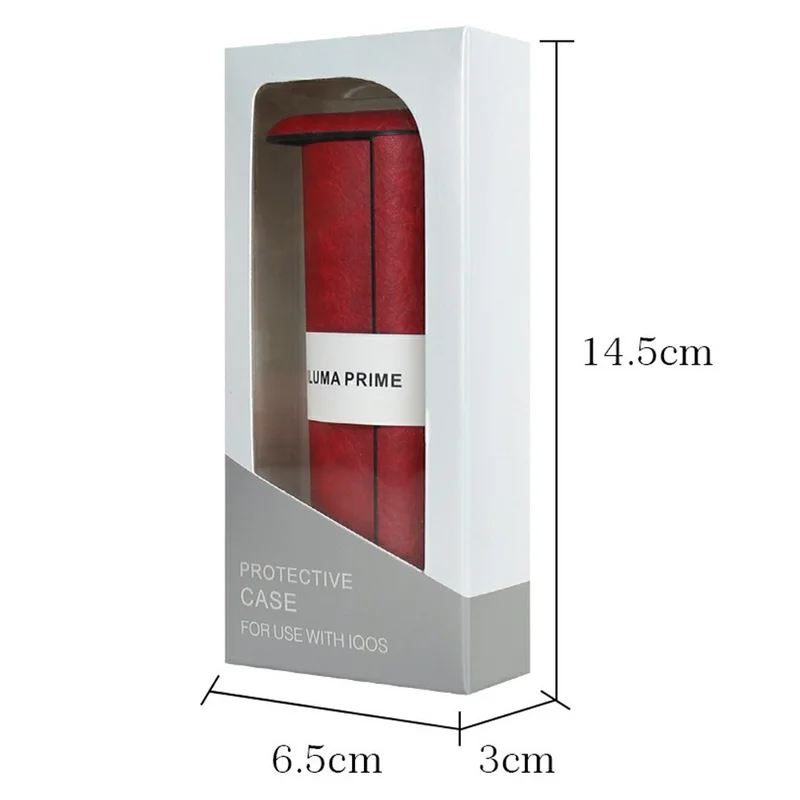 Чехол для IQOS ILUMA Prime / ILUMA I Prime из искусственной кожи, ударопрочный корпус из поликарбоната, коричневый