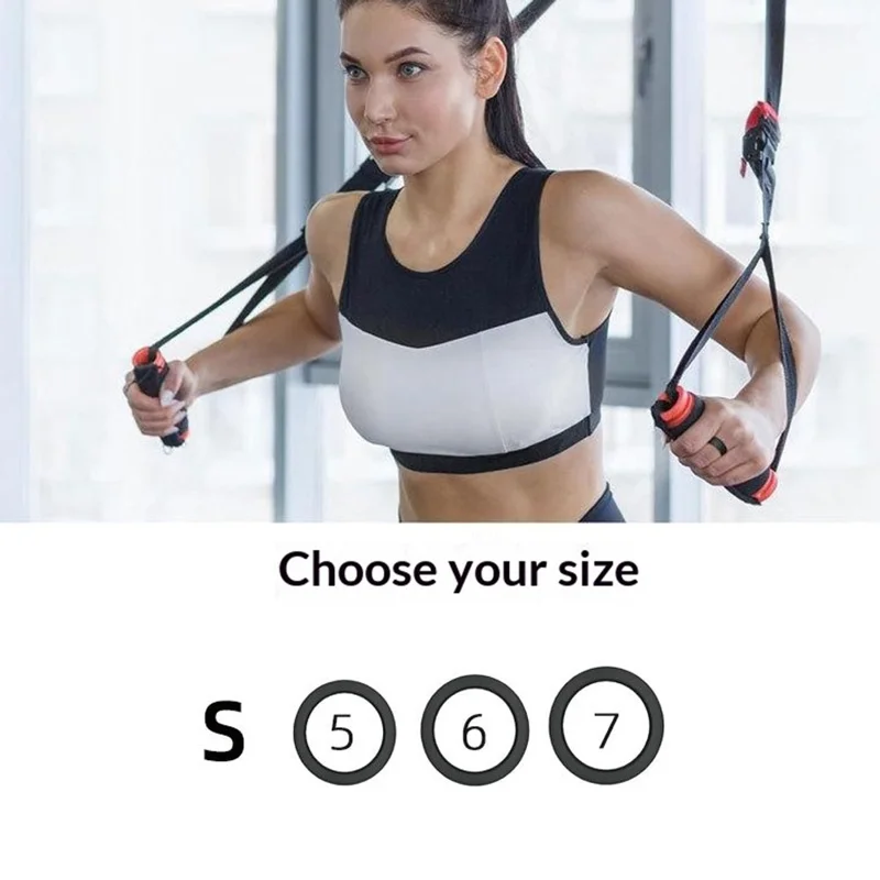 Size S Ring Silicone Cover for Ultrahuman Ring AIR Protective Case, Fit Ring Sizes 5 / 6 / 7 - Black