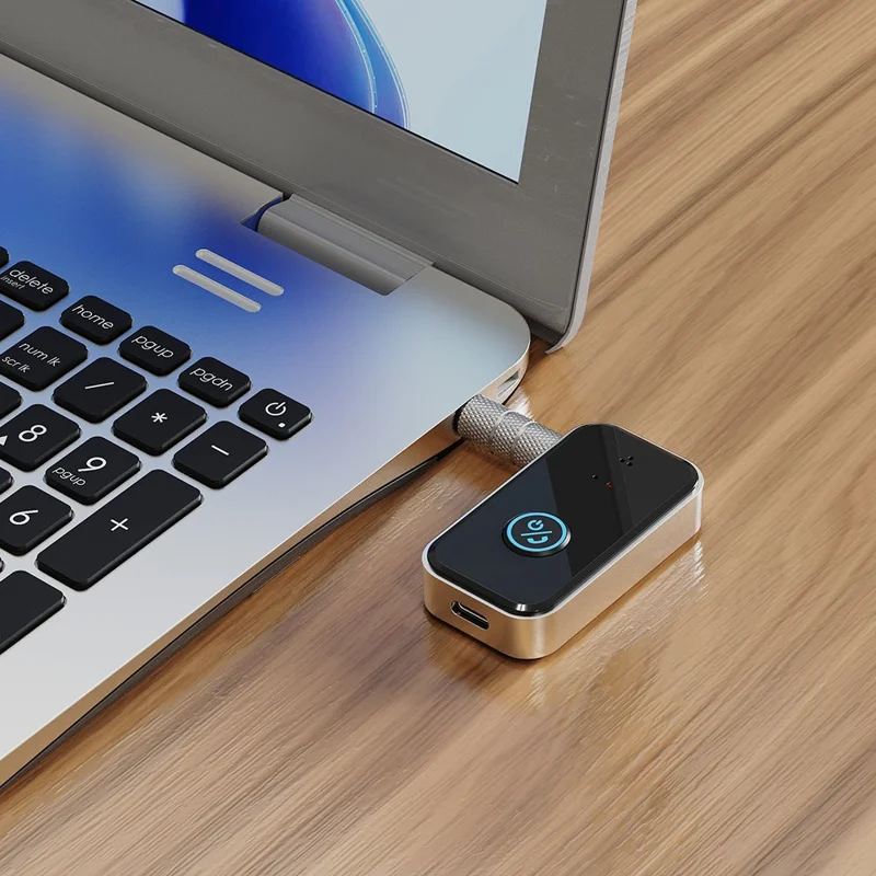 B4S 3.5mm Audio Adapter Wireless Transmitter Receiver Car BT 5.3 Device for Home / Car / Office - Black