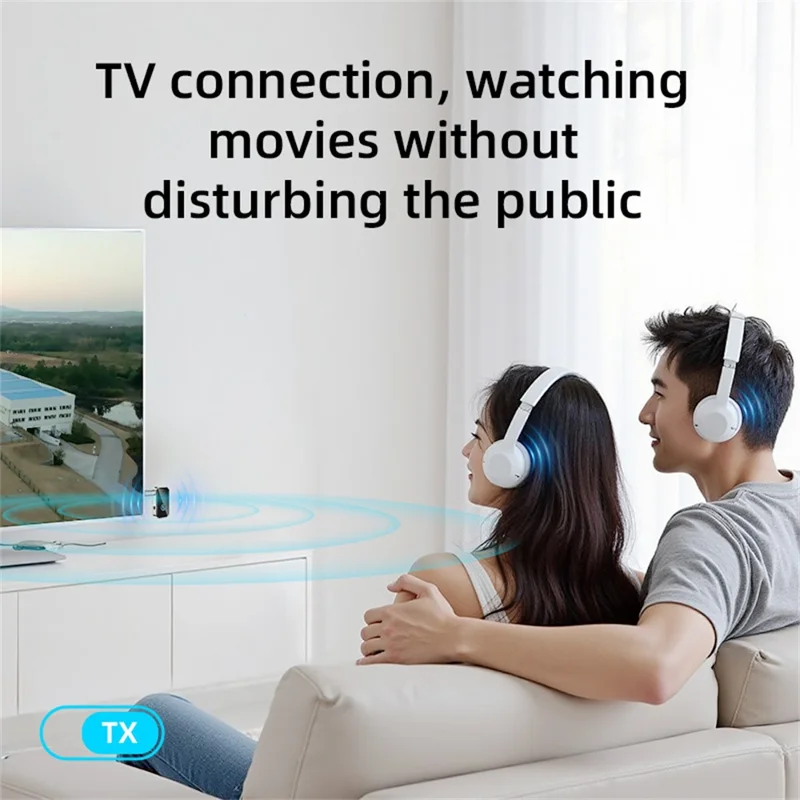 B4S 3.5mm Audio Adapter Wireless Transmitter Receiver Car BT 5.3 Device for Home / Car / Office - Black