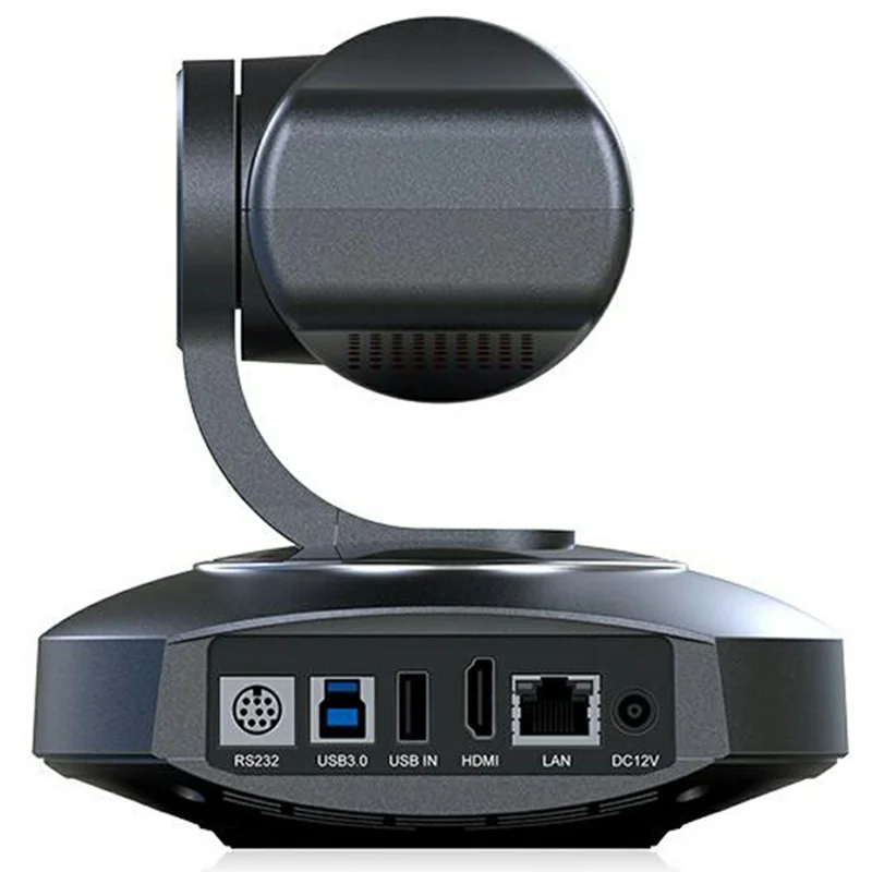 FEELWORLD NDI10X 10X Optical Zoom PTZ Camera 4K UHD AI Auto Tracking with PoE Support HDMI / USB / IP Output - US Plug