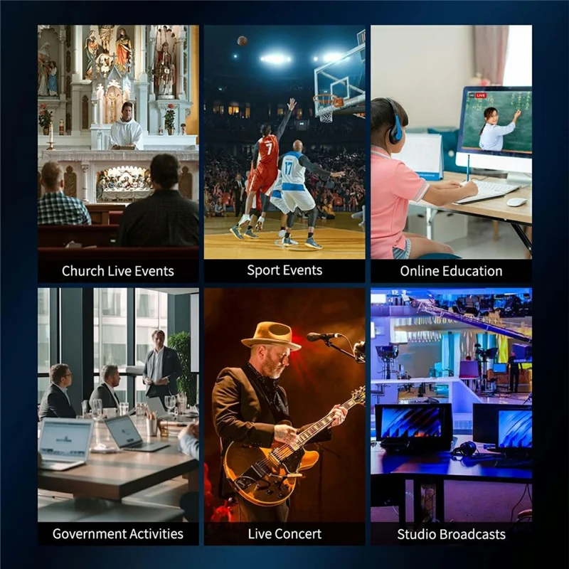 FEELWORLD KBC20 PTZ Camera Controller Precise Joystick Control Multiple Protocol PoE Powered Console - US Plug