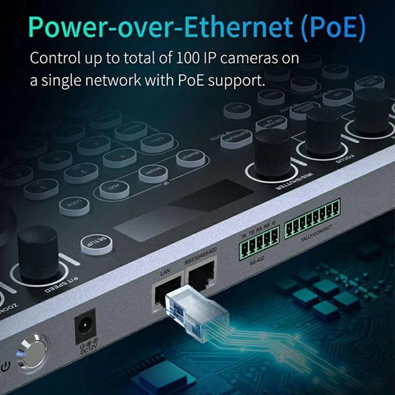 FEELWORLD KBC20N PTZ Camera Controller Joystick 4D Variable Speed with LCD Display Control Console - US Plug