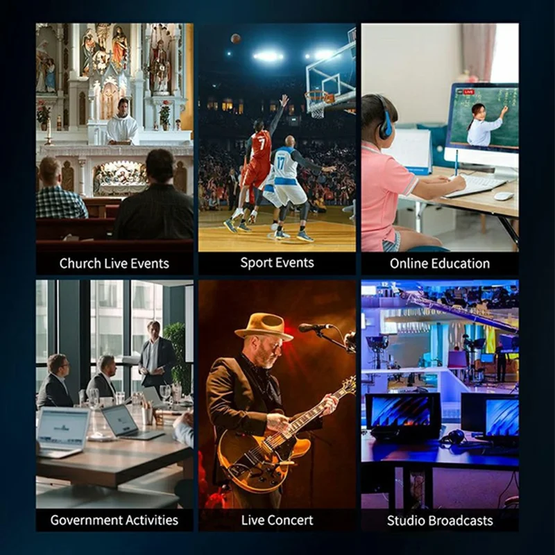 FEELWORLD KBC20N PTZ Camera Controller Joystick 4D Variable Speed with LCD Display Control Console - US Plug