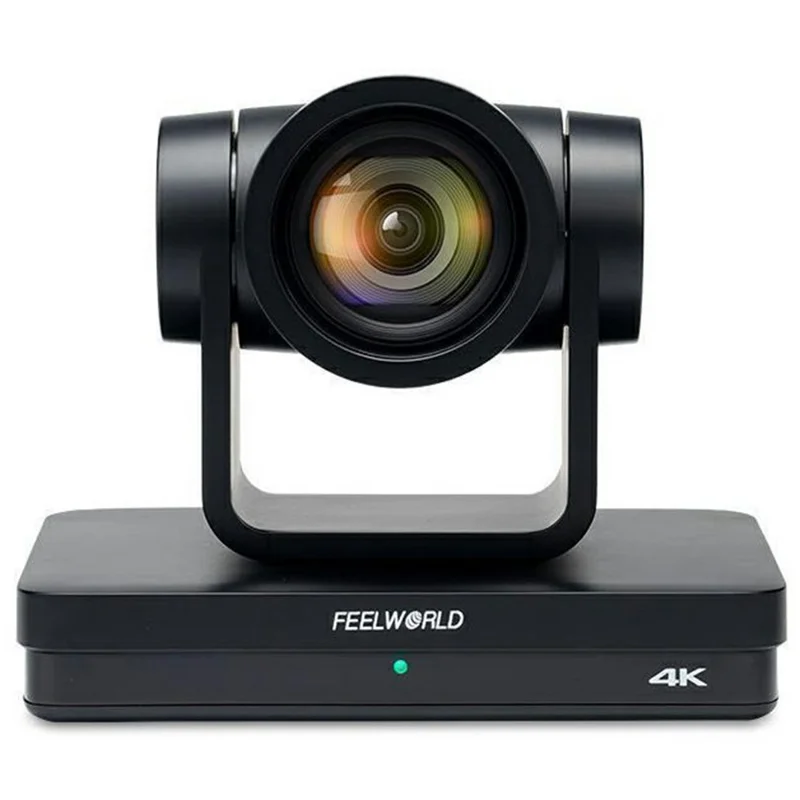FEELWORLD UHD4K12X 12X Optical Zoom PTZ Camera 4K Ultra HD Network Video Camera with PoE Support - US Plug