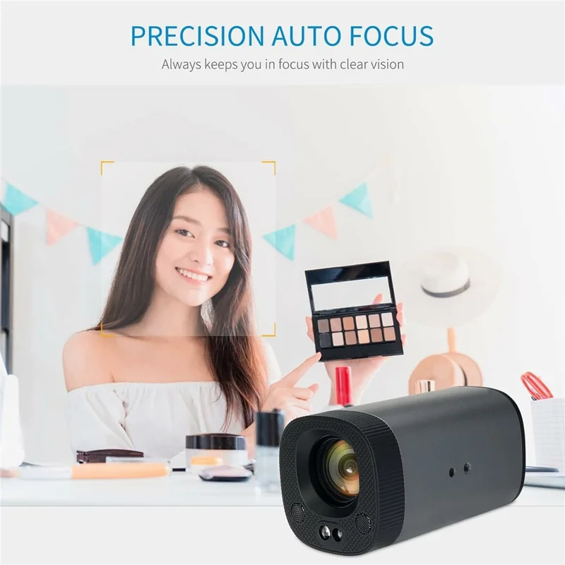 FEELWORLD HV10X Professional Streaming Camera 1080P 60fps Full HD HDMI USB3.0 Video Output Camera - US Plug