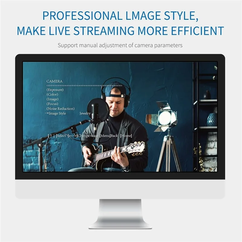 FEELWORLD HV10X Professional Streaming Camera 1080P 60fps Full HD HDMI USB3.0 Video Output Camera - US Plug