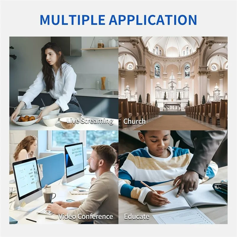 FEELWORLD NDI20X 20X optisk zoom PTZ-kamera med simultan USB NDI HD 3G-SDI direkteudsendelseskamera - EU-stik