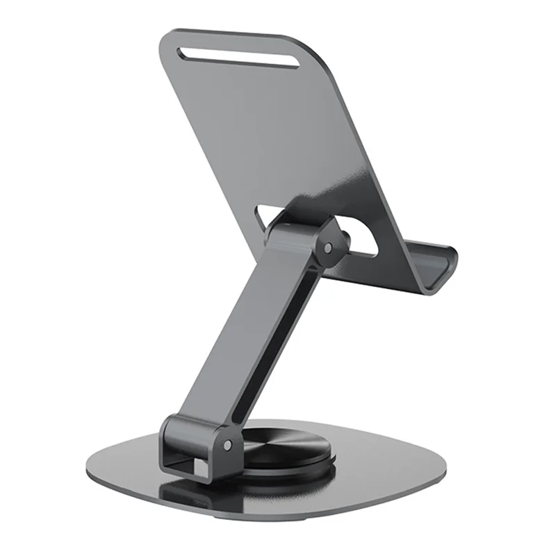 DEVIA EL243 360 Degree Rotation Foldable Metal Phone Stand Desktop Phone Holder - Grey