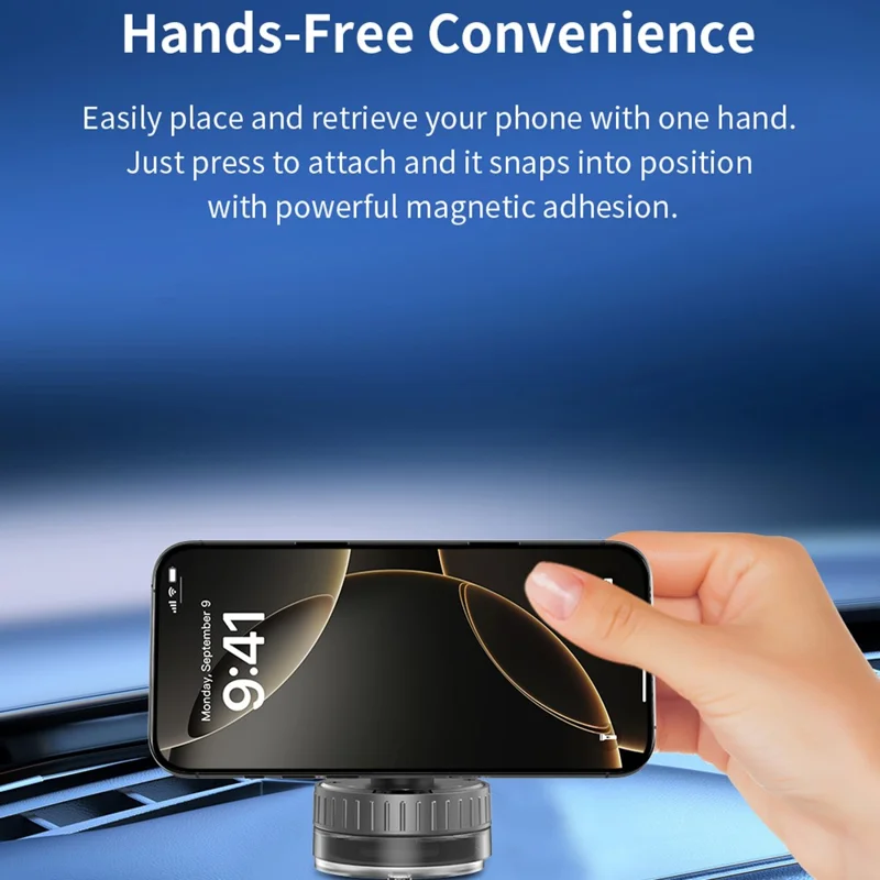 DEVIA ES087 Stand Ultra1 Magnetic Multi-Angle Adjustable Phone Holder Suction Cup Stand - Black