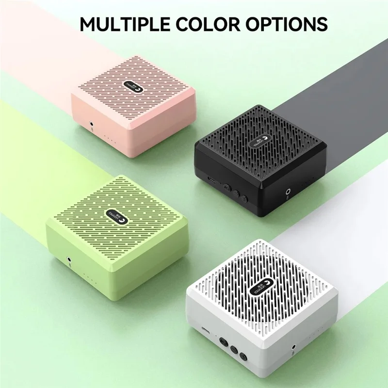 YANMAI K5 2.4G Amplificador de Voz Inalámbrico con Bluetooth y Micrófono de Solapa para Enseñanza/Entrenamiento - Blanco