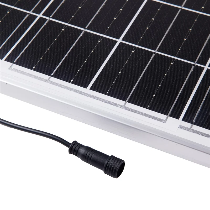 30WG-2FAN14 Solar Exhaust Fan Kit 30W Solar Panel Animal Pet House Exhaust Fan - Black