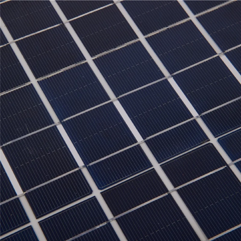 LK325-255+60A(CON10BL) 2Pcs Solar Panel Kit 30W Monocrystalline Silicon Solar Charger with 60A Controller, Aluminum Alloy Frame - White