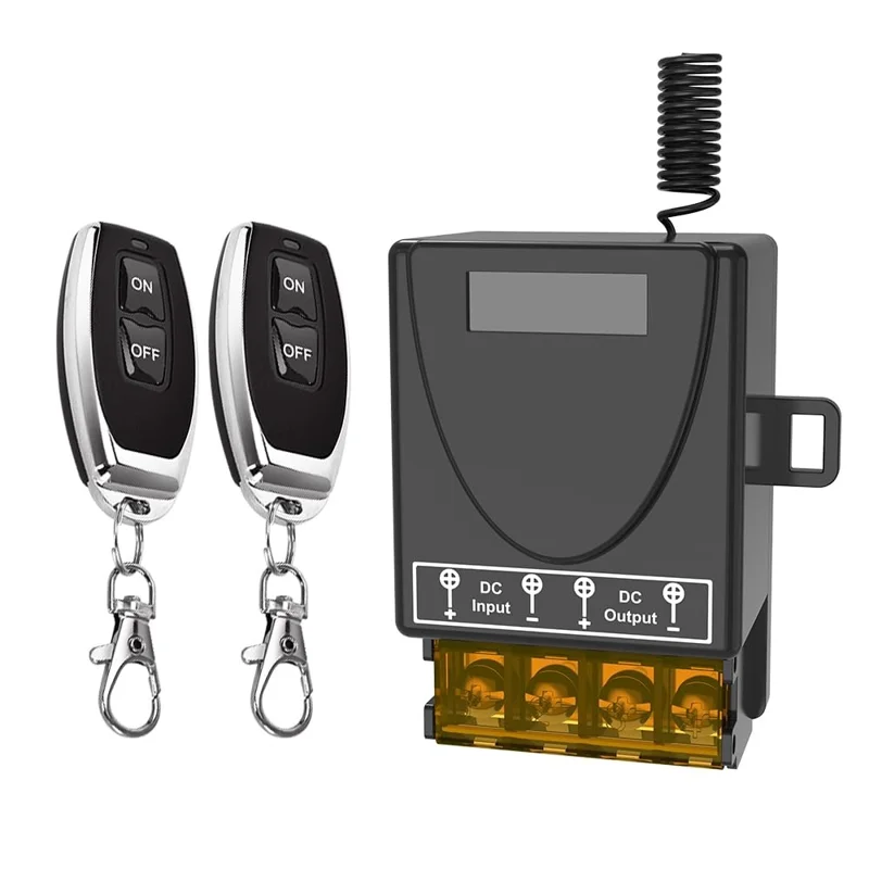 433MHz Wireless Remote Control Switch RF Relay Receiver with 2 On / Off Transmitter for Electric Appliance LED Light Fan