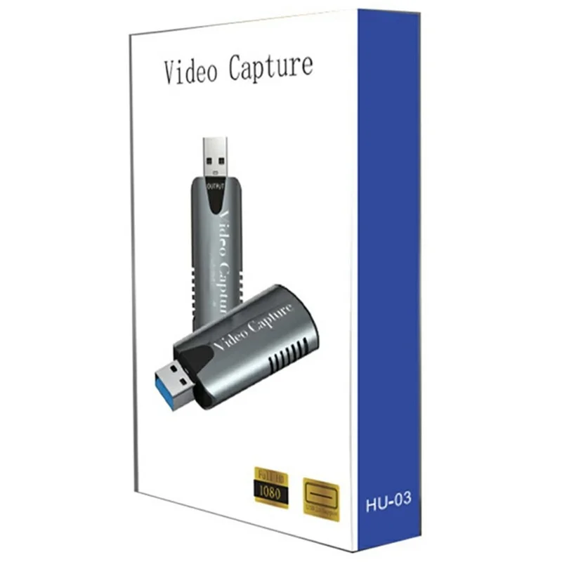 HU-03 1080P HD to USB 3.0 Video Capture Card Game Streaming Adapter for Nintendo Switch / PS4 / Phone / PC