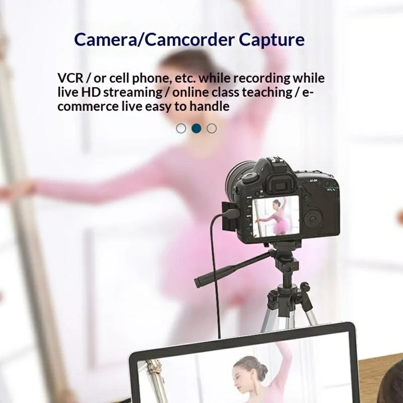 Scheda di Acquisizione Video HU-08A HD a USB 3.0 / USB-C 2 in 1 Adattatore di Acquisizione HD 1080P 60Hz (Chip: MS2130) - Grigio