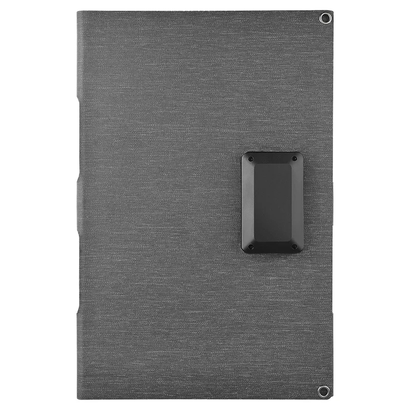 DE-40 40W Solar Charger with Type-C  /  USB  /  DC Ports IP65 Waterproof Foldable Monocrystalline Solar Panel - Black