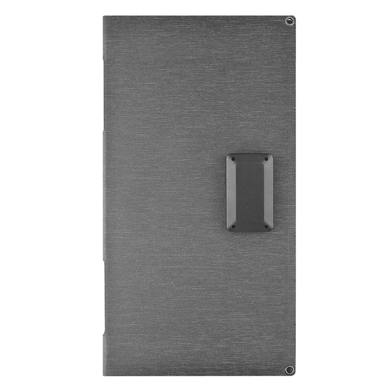 DE-60 60W Foldable Solar Panel Charger with Type-C / USB / DC Ports IP65 Waterproof Monocrystalline Solar Charger - Black