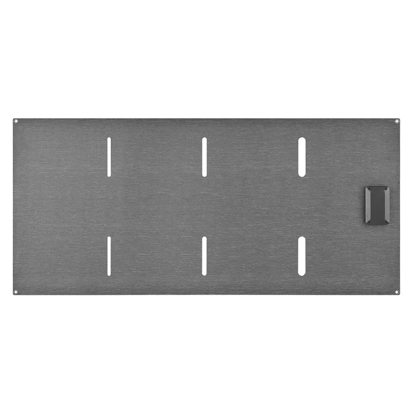 DE-60 60W Foldable Solar Panel Charger with Type-C / USB / DC Ports IP65 Waterproof Monocrystalline Solar Charger - Black