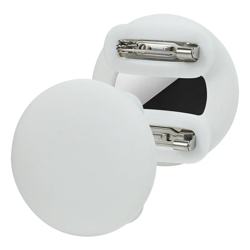 For Apple AirTag Silicone Case Double Pin Design Pet Kids GPS Tracker Holder Protective Cover - White