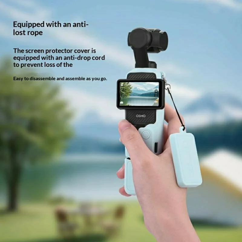 Y007 For DJI Osmo Pocket 3 Shockproof Case Gimbal Camera Anti Scratch Silicone Protective Cover Set - Pink