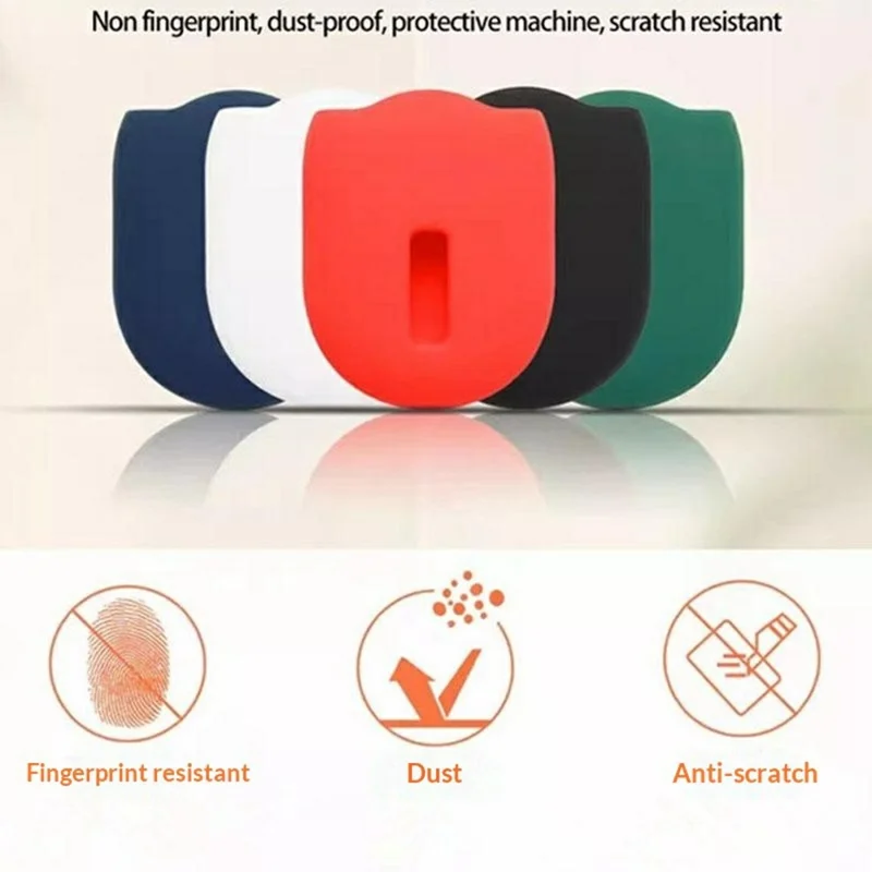 For Xiaomi Tag Silicone Protective Case Shockproof Tracker Cover with Hanging Buckle - Blackish Green