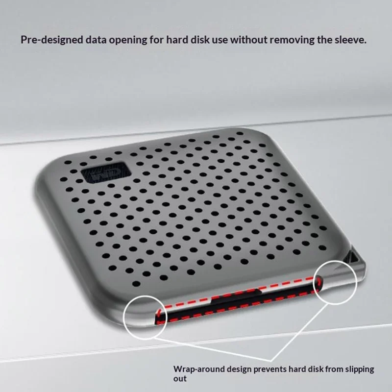 Custodia in silicone per Western Digital WD Elements SE SSD, cover protettiva antiurto con laccetto - Verde menta