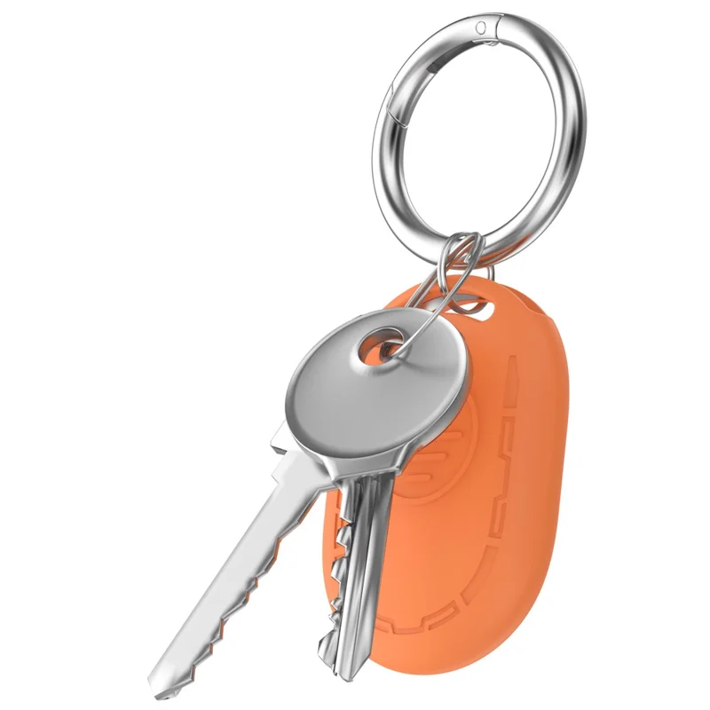 For Xiaomi Tag Silicone Case Anti-lost Device Tracker Protective Cover - Orange