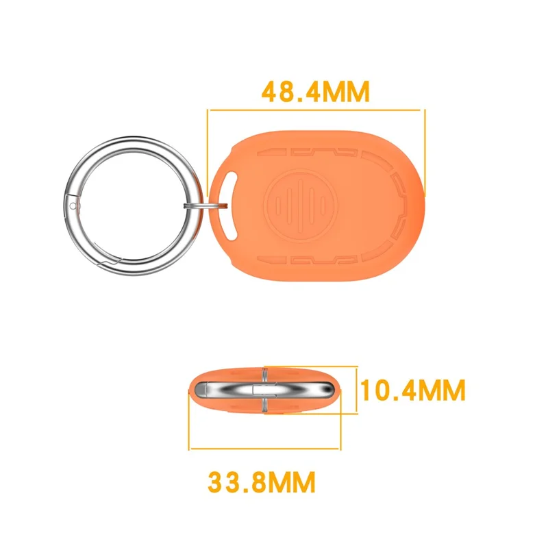 For Xiaomi Tag Silicone Case Anti-lost Device Tracker Protective Cover - Orange